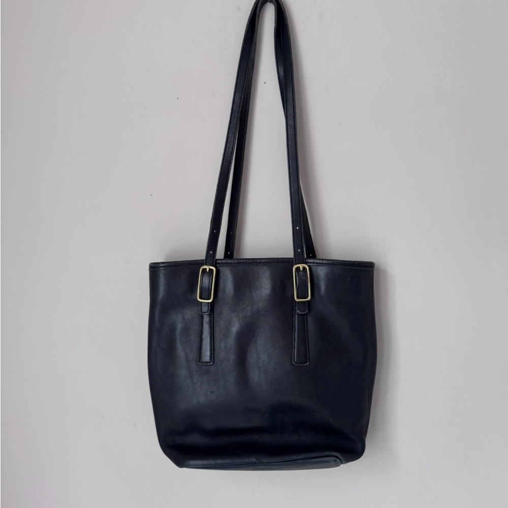 Vintage coach Black Leather Tote Bag